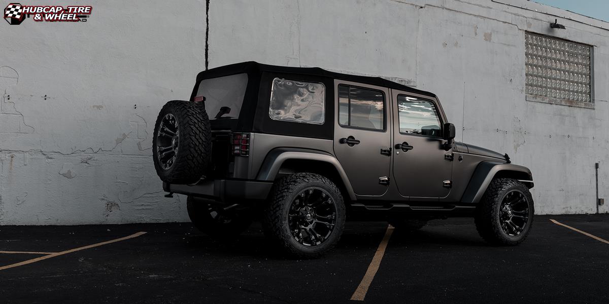vehicle gallery/jeep wrangler fuel vapor d560 20X9 Matte Black wheels and rims